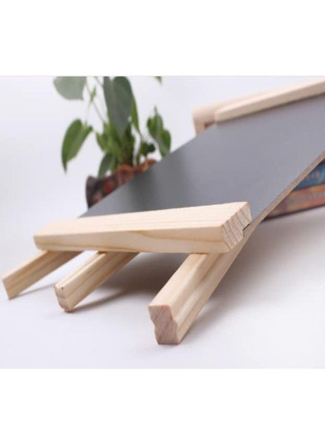 Brille Bee Chalkboard Wooden Tabletop Easel for Kids Learning, Message Board, Restaurant Menu, Welcome Sign & Wedding Décor - Portable Blackboard Display for Events, Cafes & Home (White 16x29cm) - Image 4